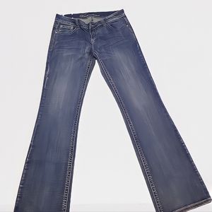 wired heart flared jeans